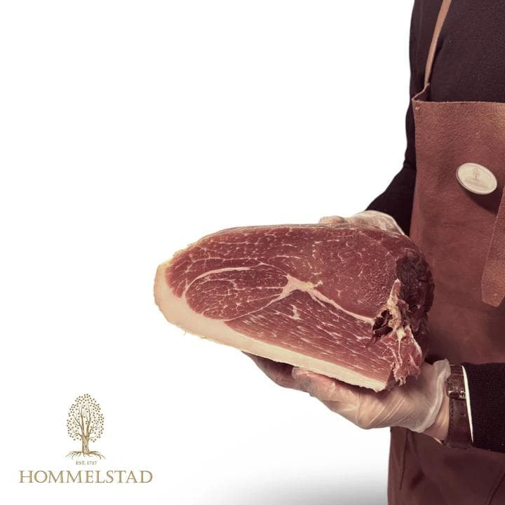 Norwegian ham from freerange pigs fed on nuts